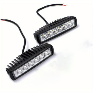 Novo Estilo 1 Peça 6 LED Luz De Trabalho Para Carro DRL Holofote Alto Brilho Branco Caminhão SUV Faróis em Oferta na Shopee