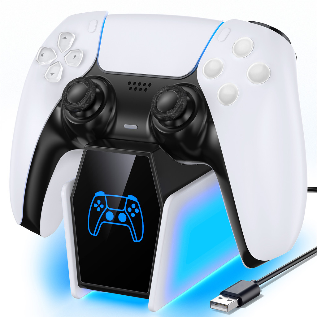 Estação De Carga Rápida Para Controladores Playstation 5 Dualsense E Edge, Acessórios Para PS5
