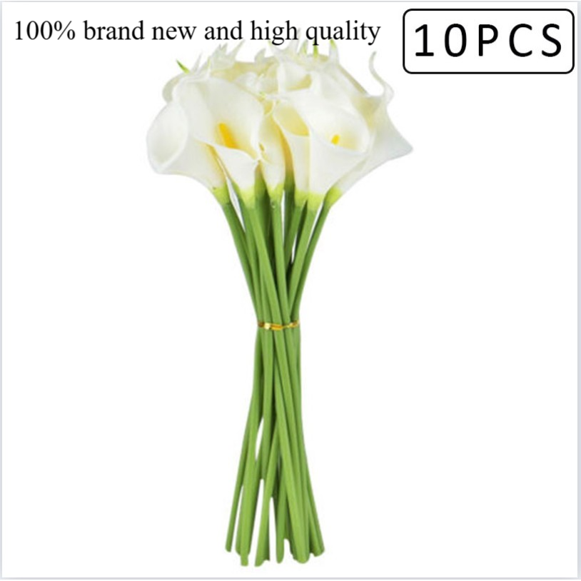 Flores Artificiais De Lírio De Calla – 5/10/20 Unidades De Realistas Para Decoração De Mesa De Casamento/Casa , Laváveis