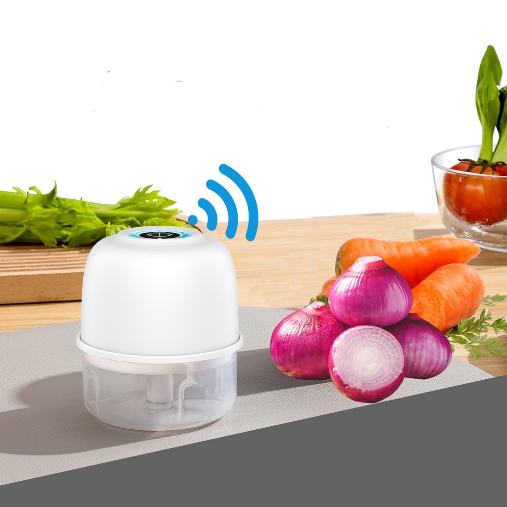 Picadores Elétricos De Alimentos Pequenos , Mini Processador Para Alho Veggie Frutas , Salada Mincing & Puree , Cozinha , USB Picador Elétrico Portátil Recarregável