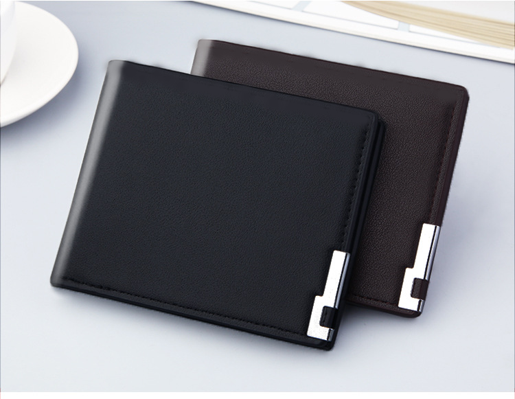 Nova Carteira Masculina Curta Fina Na Moda Juventude Saco De Cartão Edição Coreana Clipe