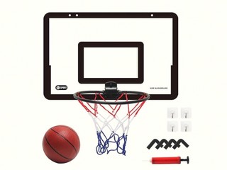 Tábua de basquete transparente para crianças, estrutura dobrável, cesta de basquete suspensa, painel de basquete,