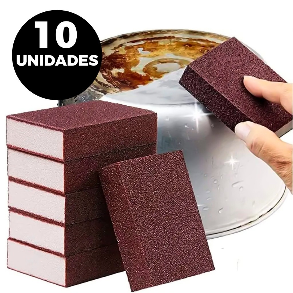 Esponja Para Lavar Louça , Esfregão De Carboneto De Silício , 10 Peças , Remoção De Ferrug...