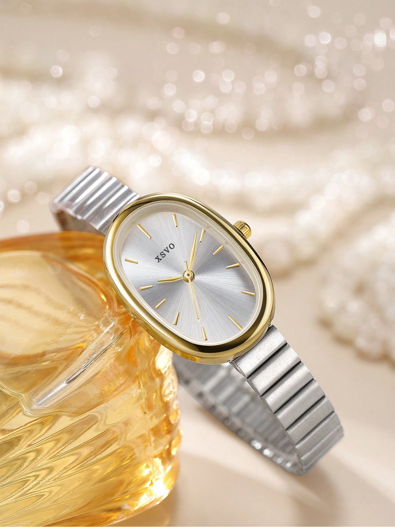 Relógio Feminino De Bambu Inspirado Pulseira De Aço Inoxidável Movimento De Quartzo Acessório Diário Conjunto De Present em Oferta na Shopee