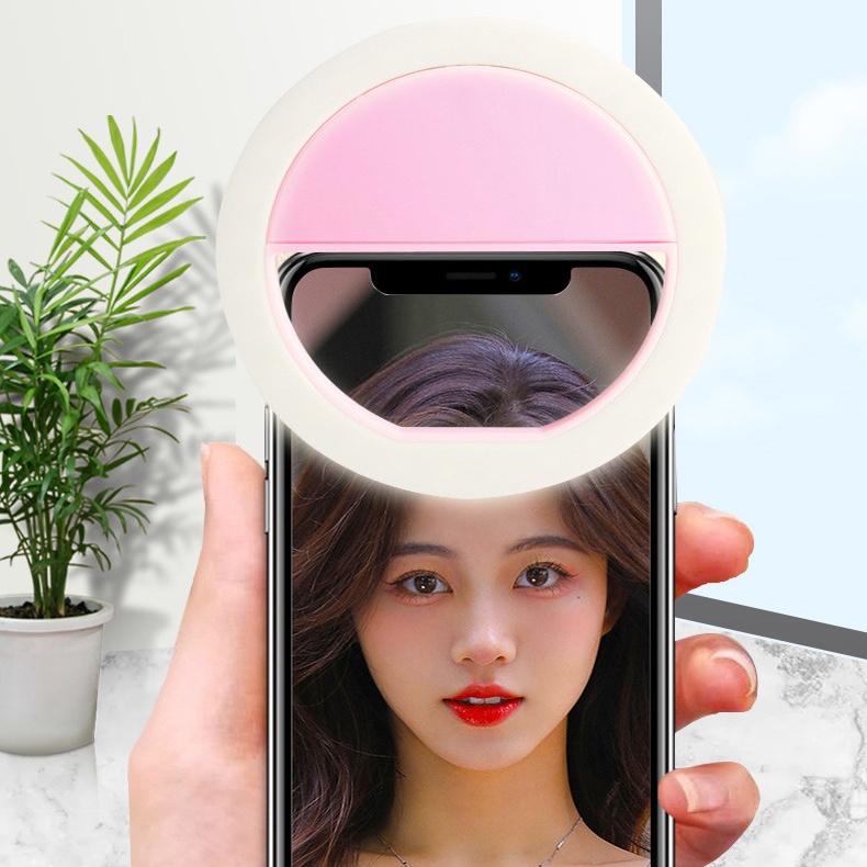 Ring Light Anel De Luz Recarregável Para Telefone-De Preenchimento De Beleza Portátil Live E Fotografia