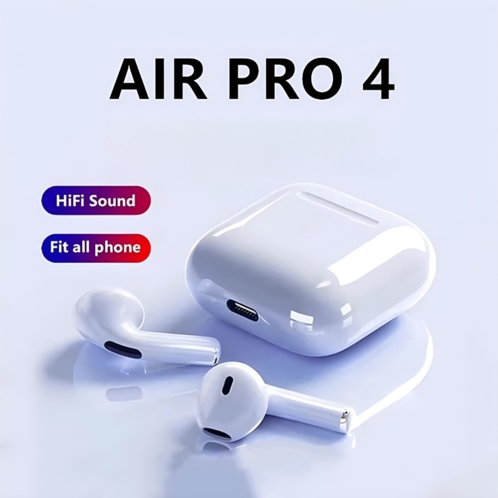 Pro 4 Fone De Ouvido Sem Fio Bluetooth TWS Redução Ruído Gaming Headset Para Dispositivos Móveis Fones