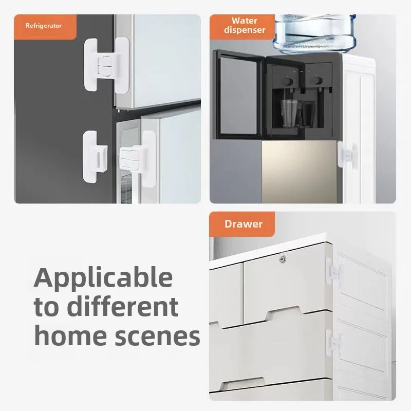 2PCS Fechos de Refrigerador e Armário, Travas de Segurança à Prova de Crianças, Presente de Natal em Oferta na Shopee