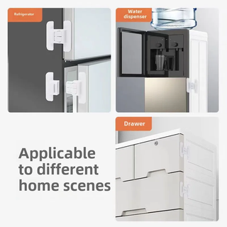 2PCS Fechos de Refrigerador e Armário, Travas de Segurança à Prova de Crianças, Presente de Natal em Oferta na Shopee