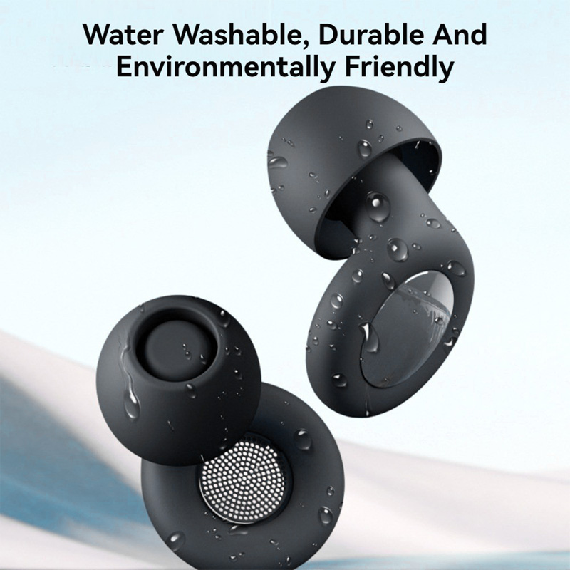 Protetores de ouvido de silicone com cancelamento de ruído, design ultra macio, redução de som de 27 dB, laváveis para
