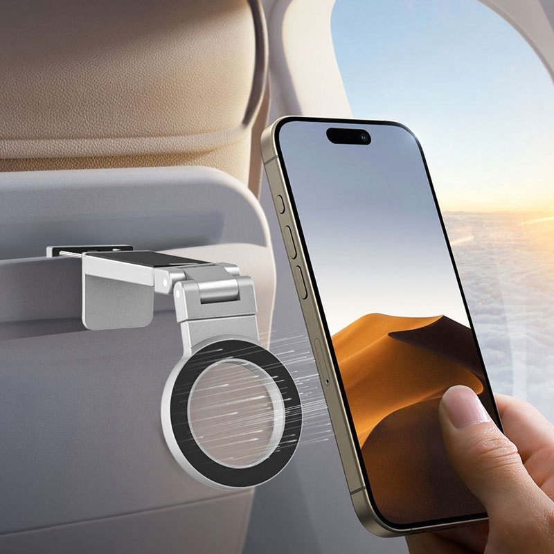 Suporte Magnético Para Telefone Dobrável Com Luz De Viagem Transmissão Ao Vivo De Mesa De Escritório