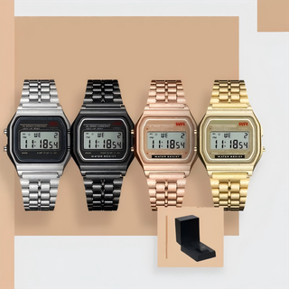 Lovito Relógios com Sentido de Linhas 4 Peças de relógios LFASCS1280 em Oferta na Shopee