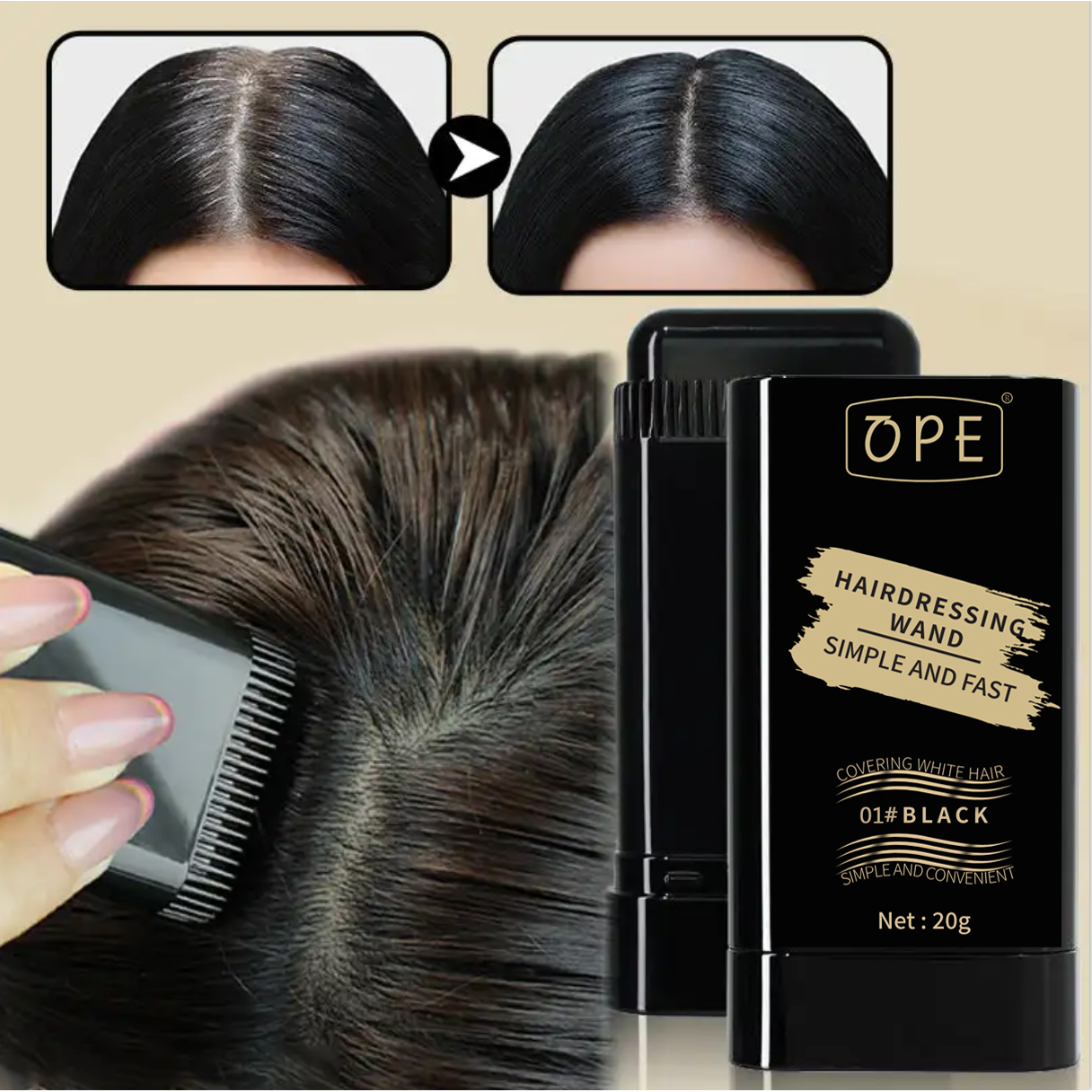 Pente De Tintura De Cabelo À Prova D'água , De Suor , Portátil , Fácil Aplicação , Sem Manchas , Multifuncional , Retoqu