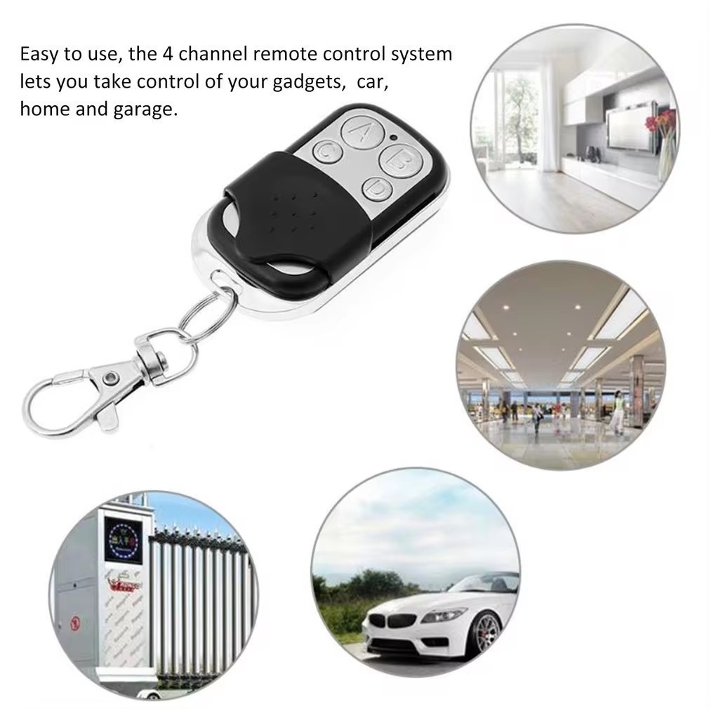 Controle Remoto Universal 433mhz Compatível Com Porta Eletrônica De Garagem 4 Botões