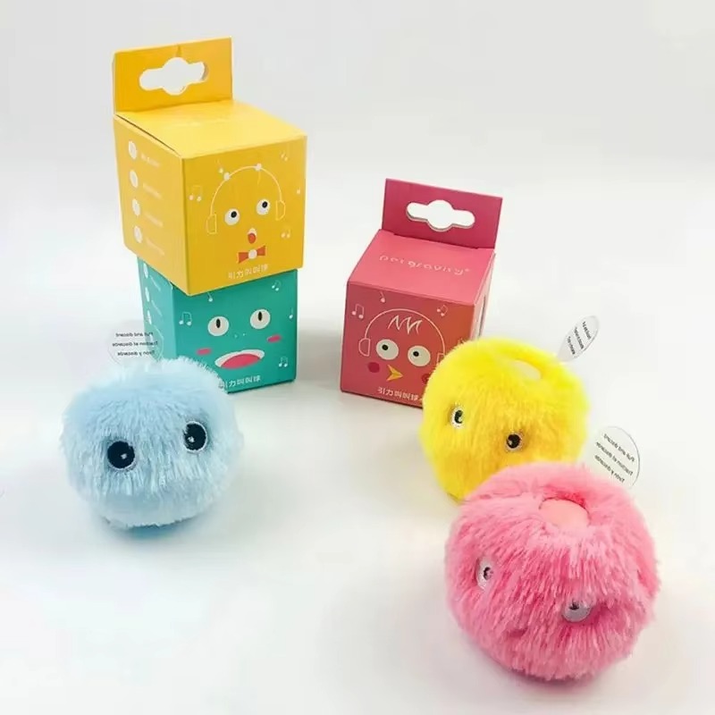 Gato Brinquedos Bolas Som Sapos Pássaros Chilrear Críquete EVA Rolando Pelúcia Macio Auto-Salto Teaser Acessórios Para A