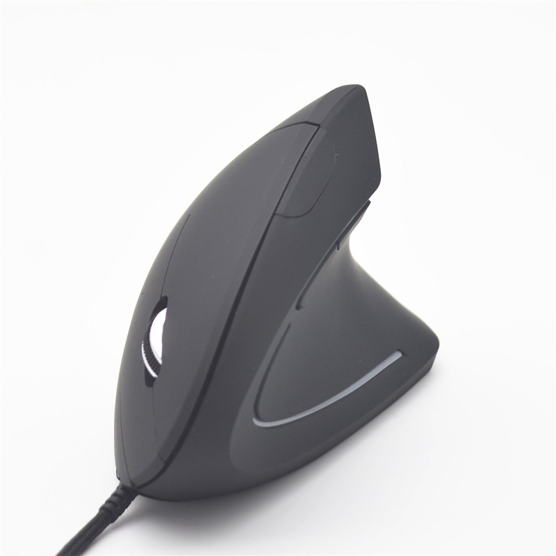 Mouse Óptico Com Fio RGB Vertical Ergonômico Para Mão Direita Jogos Saudáveis De PC Laptop