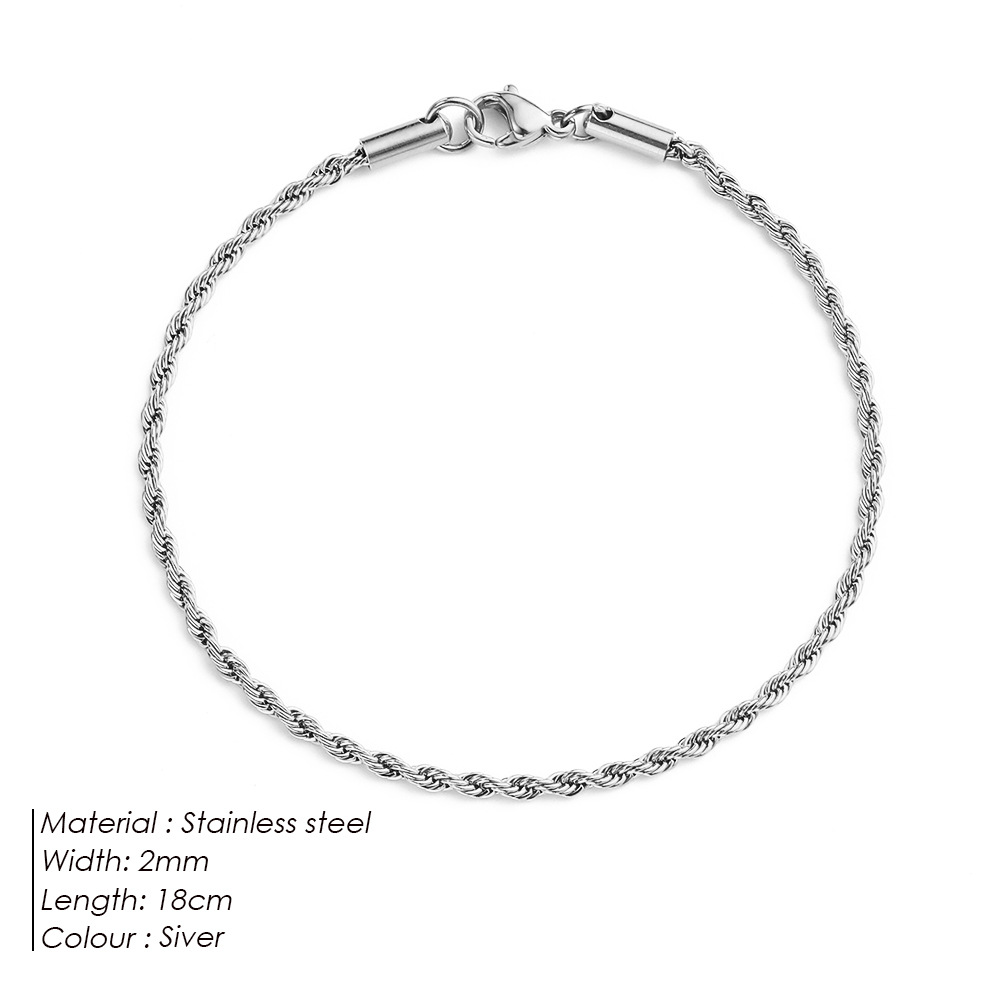 Bracelete Masculino Chunky com Cauda de Raposa, Estilo Hip-Hop, 1-Peça, Tecido Redondo em Forma de Cobra.