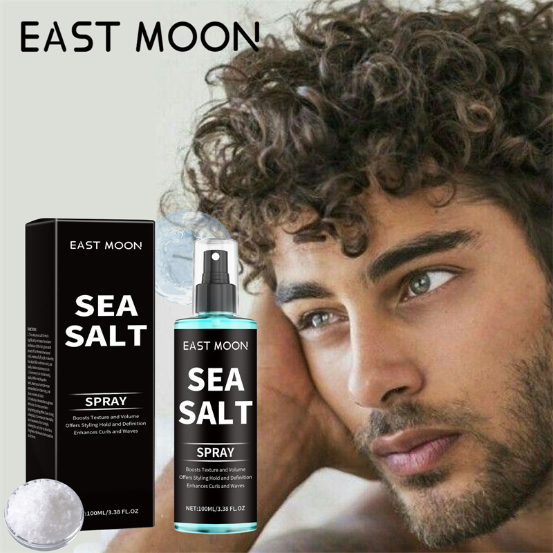 Spray de sal marinho para homens e mulheres Styling praia para cabelos Volume textura espessura spray de ondas e cachos