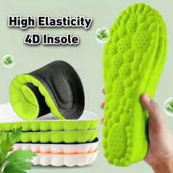 Palmilhas De Massagem Cloud 4D Almofadas De Sapato De Suporte De Arco Macio Para Confortáveis Pés
