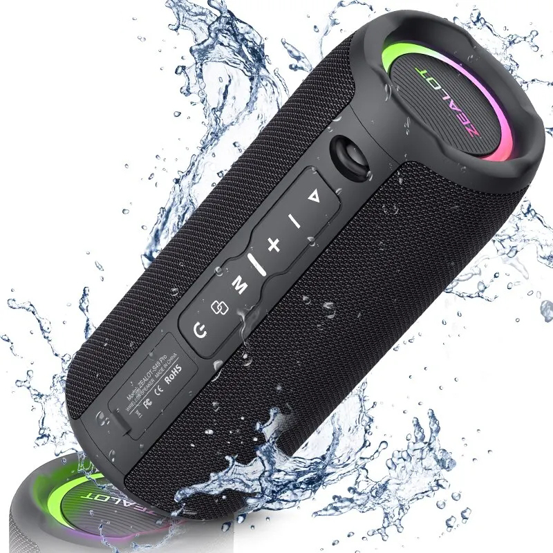 Subwoofer Alto-Falante Bluetooth Sem Fio Rádio FM Poderosa Caixa De Som PC Baixo LED Luz Áudio Pro Alta Fidelidade