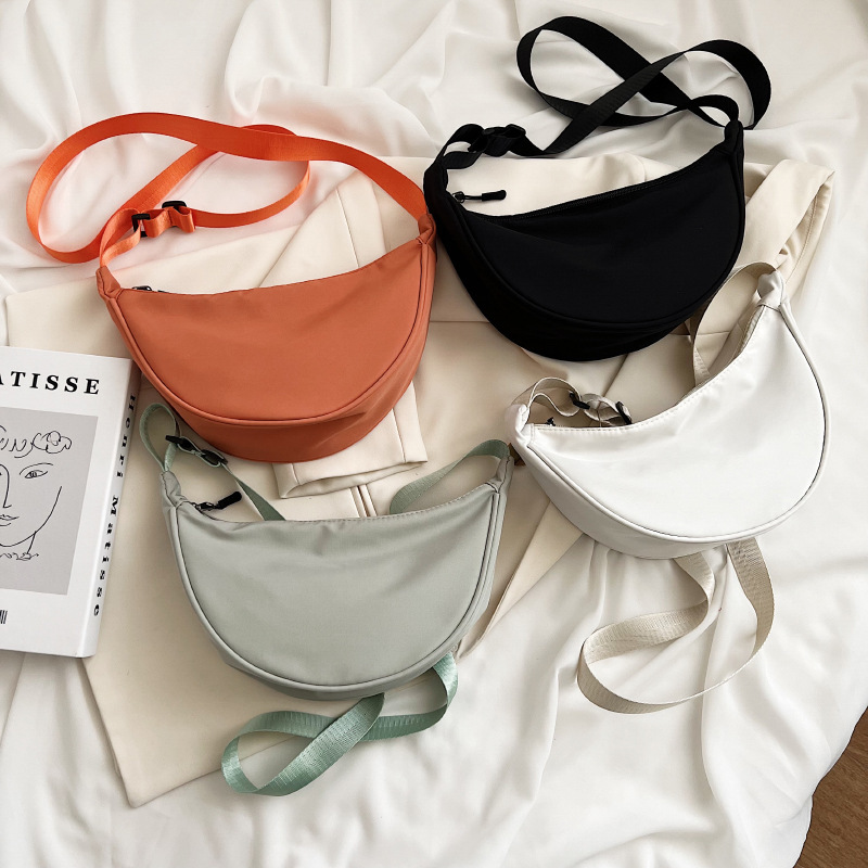 Moda Nylon Bolinho Bolsa Leve Carteira De Um Ombro Multifuncional Axilas
