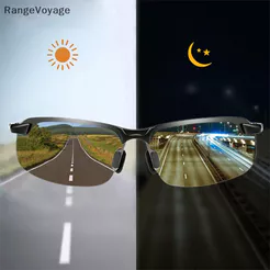 Óculos De Sol Fotochromáticos Retro Quadrados Com Proteção Uv E Estrutura Leve, Ideais Para Praia, Ciclismo E viagens