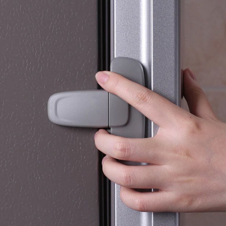 Trava De Segurança Para Geladeira , Forte , À Prova De Crianças , Instalação Sem Ferramentas Viagens Em Casa E De Férias
