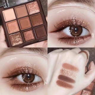Sombra Para Os Olhos Matte Glitter Paleta De Sombras Maquiagem 9 Cores Foscas Com À Prova D