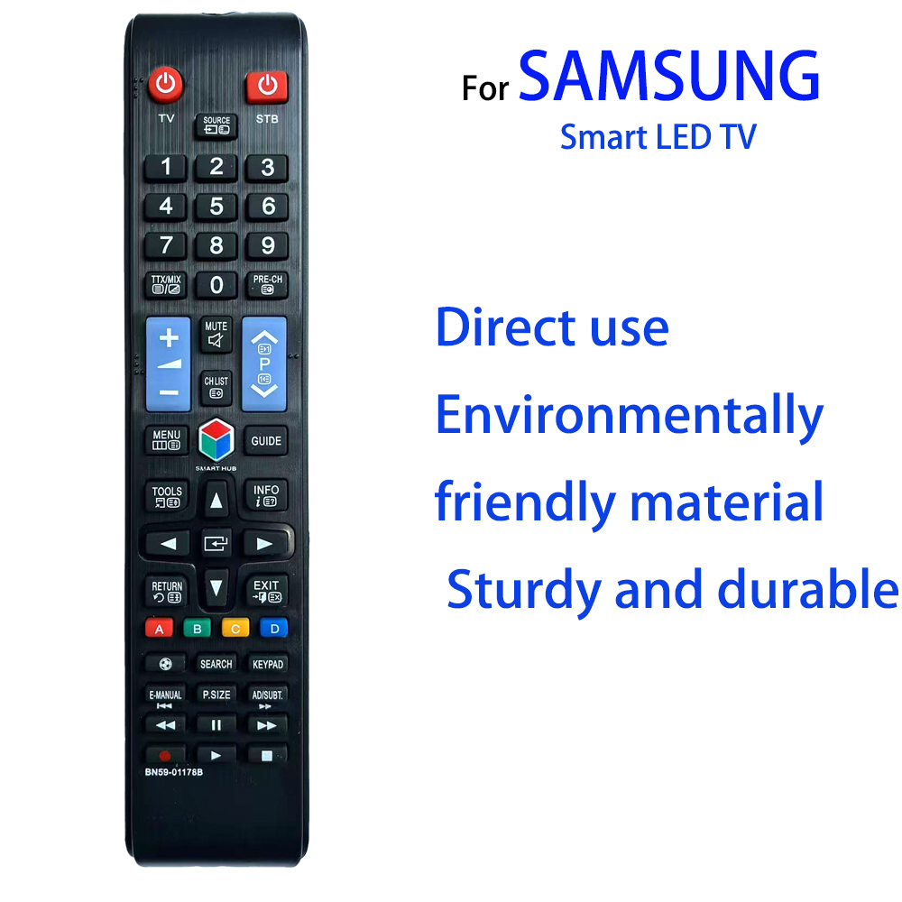 Controle Remoto Universal de Reposição para TV LED Inteligente Samsung equipada com teclas de 3D e futebol