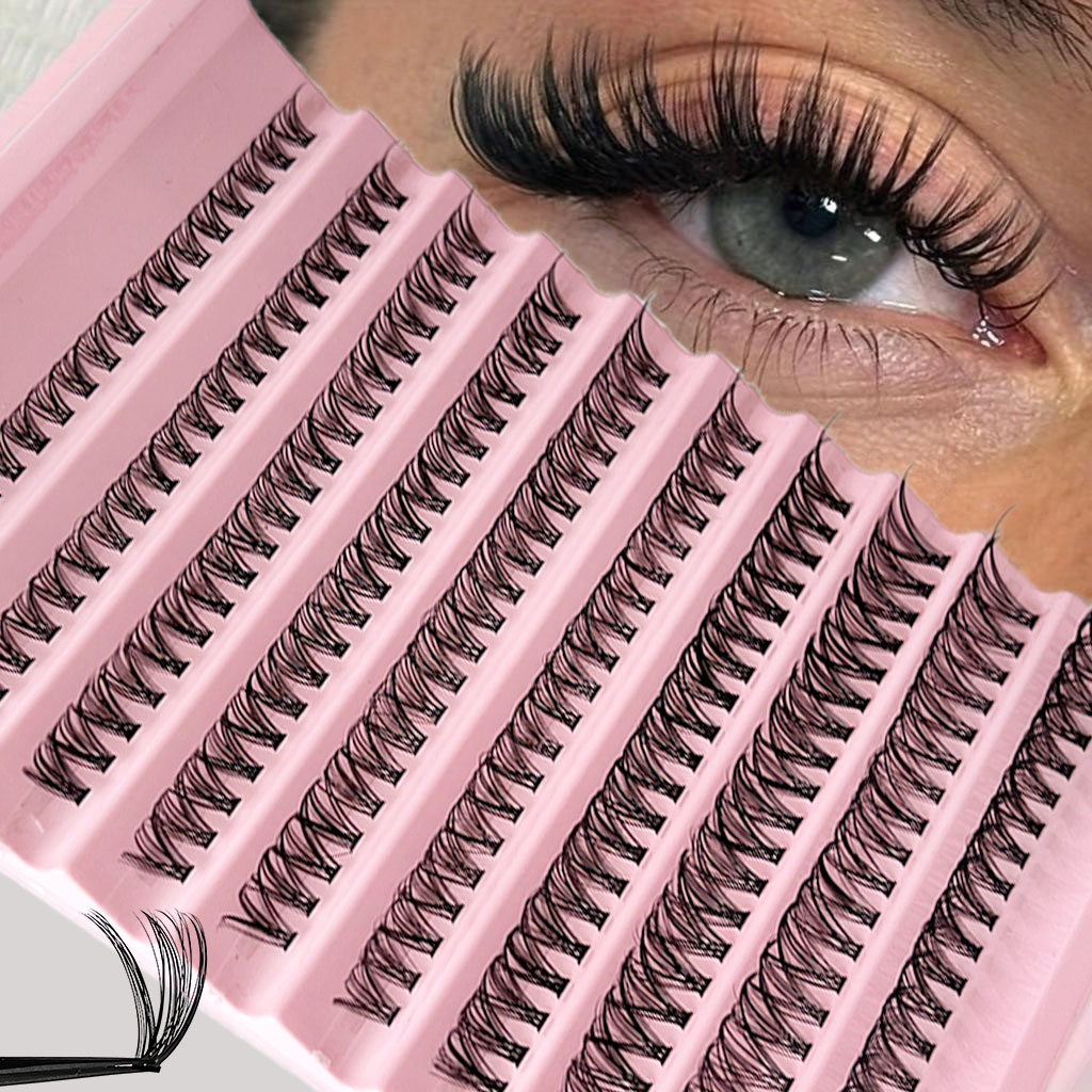 Cílios DIY Únicos , 200 Lúmens 30D Macios Naturais Reutilizáveis Para Eventos De Festa Iniciantes