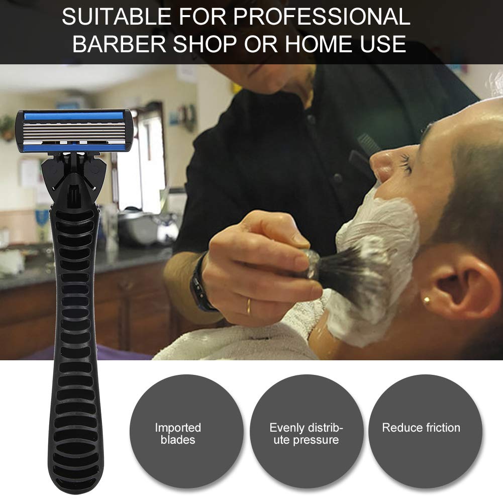 Novo Gillette Clássico, Lâmina de Segurança de 6 Camadas para Barba Masculina e Depilação Feminina, Barbeador Manual