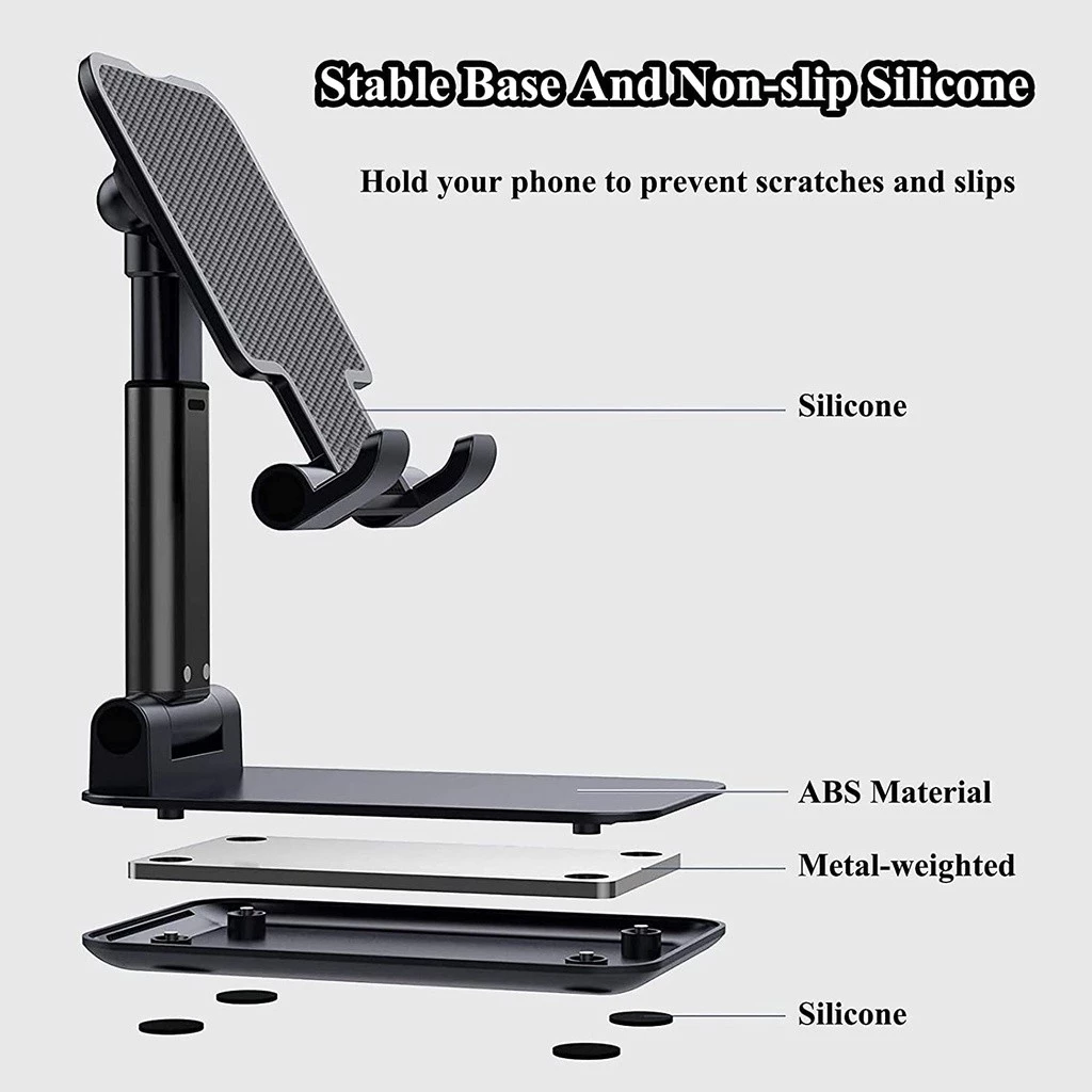 Dobrável Portátil Ajustável Telefone Celular Estender Suporte Para Tablet De Mesa
