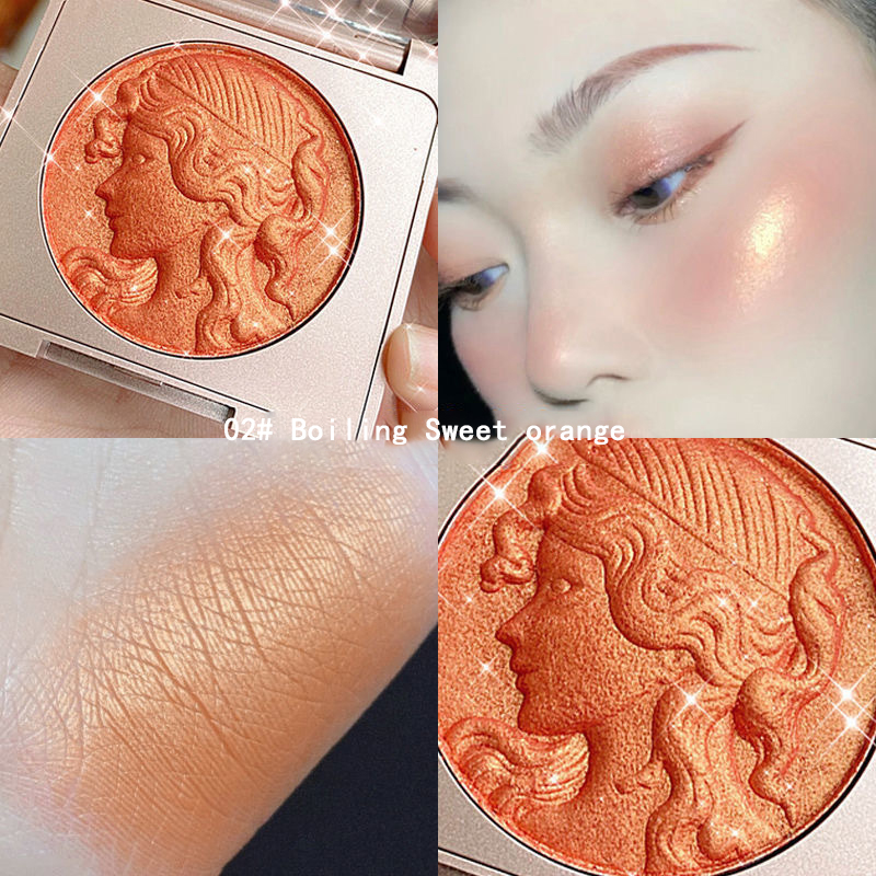 Maco Andy Feminino Chic High Set Sombra blush Banda Glitter
