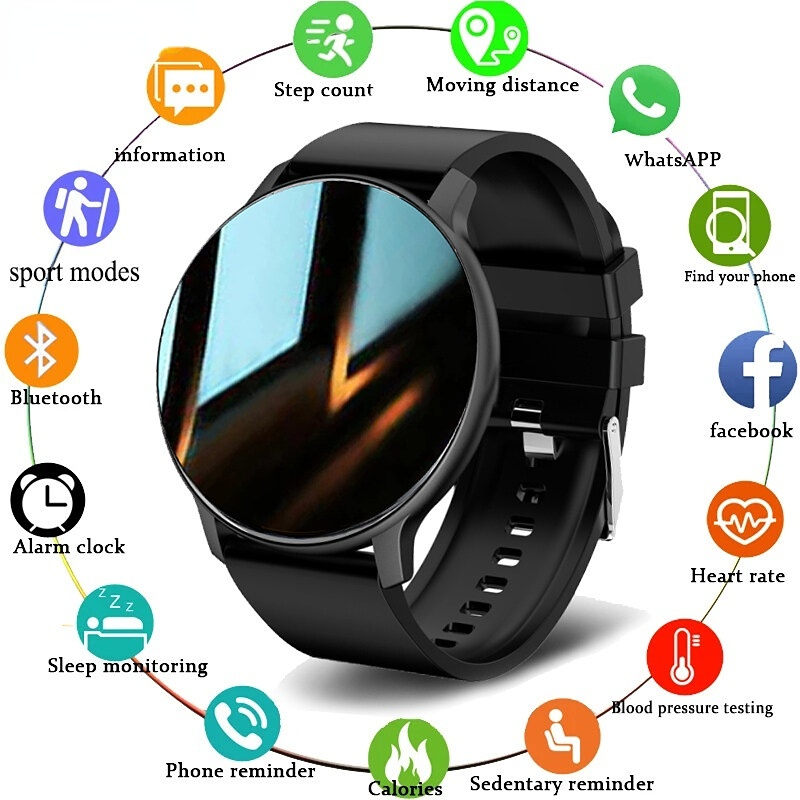 Original Bluetooth Chamada Relógio Digital Inteligente Para Homens Cor Tela De Toque Relógios Esportivos Android Ios Jam em Oferta na Shopee