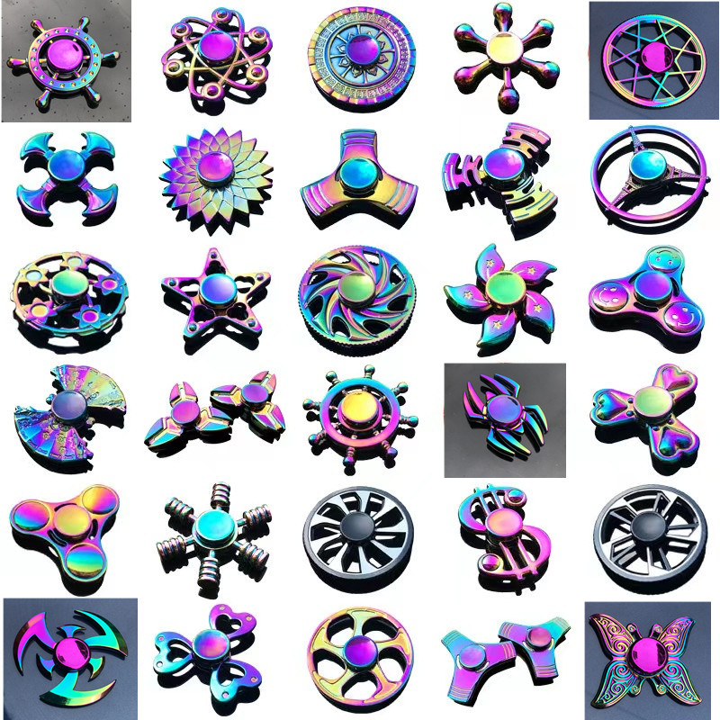 Spinner De Dedo De Metal-Liga De Zinco Colorido Para Alívio Do Estresse