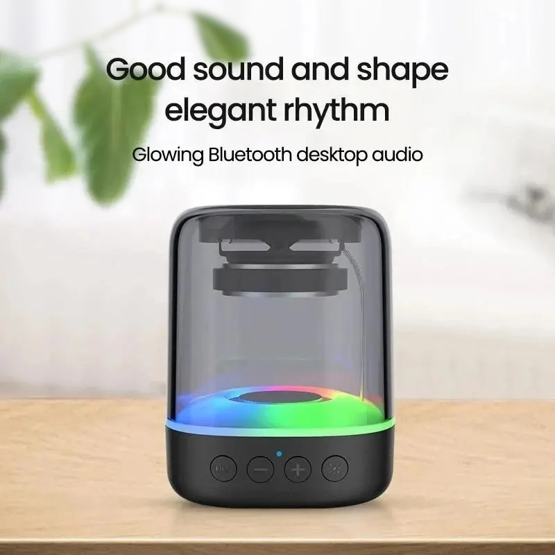 Lâmpada LED portátil Caixa de Som Bluetooth Sem Fio Mini Subwoofer Caixa de Som Música Woofer