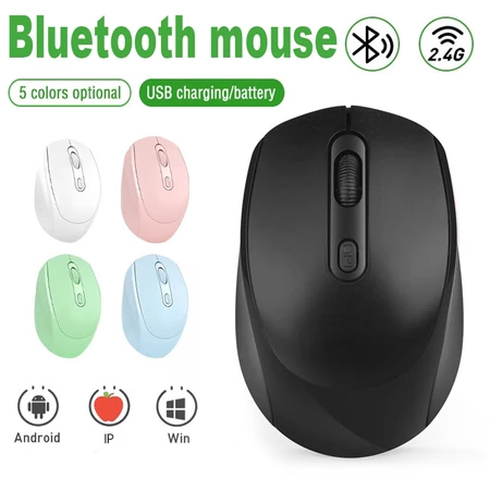 Mouse Bluetooth Sem Fio Silencioso Ultra Longa Vida Útil Da Bateria Interruptor Multidispositivo Para Windows/Mac/IOS