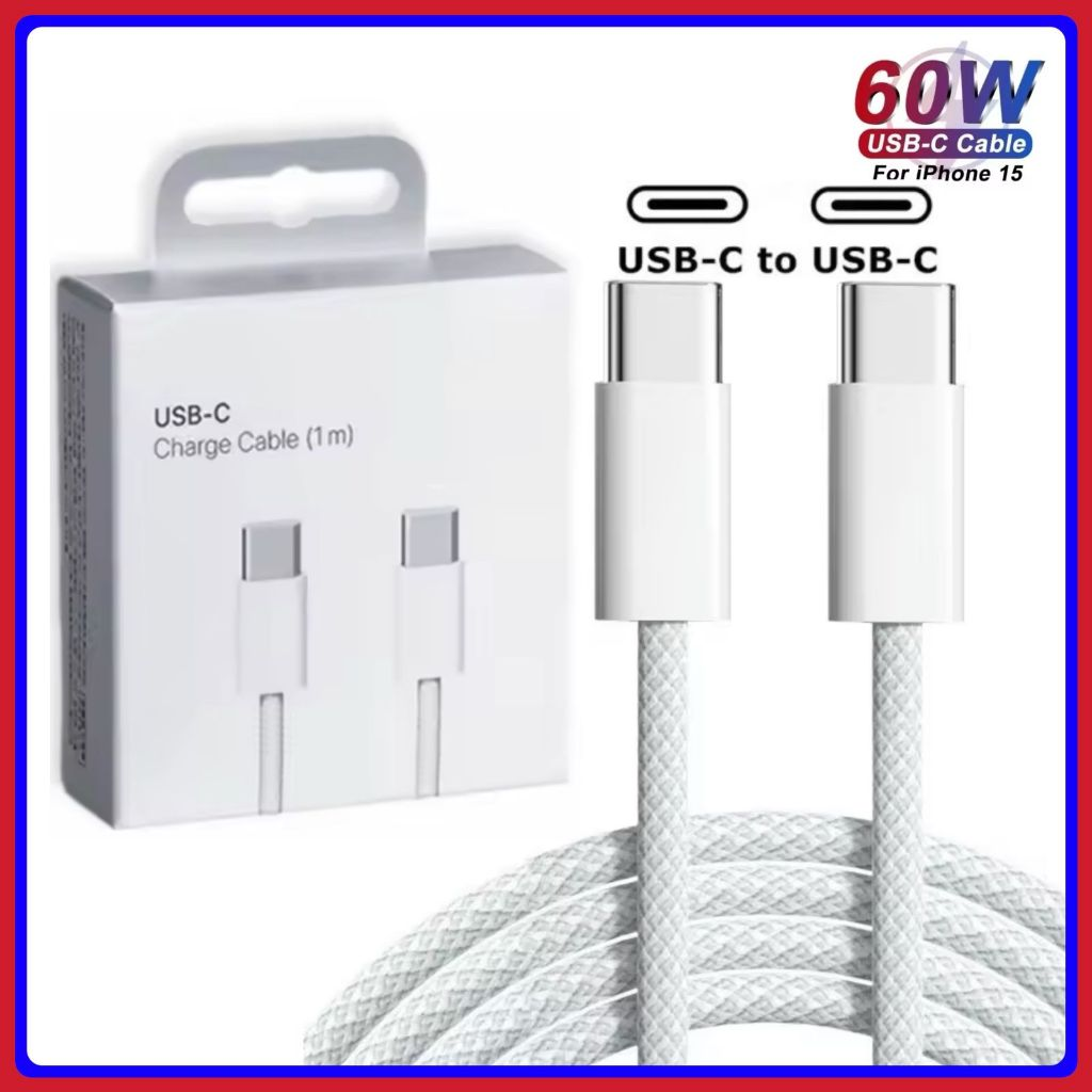 2 Pçs Cabo USB-C Para iPhone 16 15 Plus Pro Max Tipo Carregador Rápido xiaomi Ma