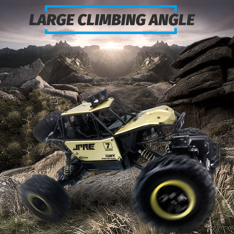 Carro de Controle Remoto 2.4GHz 4WD Rock Climber Veículo Off-Road com Motores Potentes 4x4 - Caminhão RC para Crianças