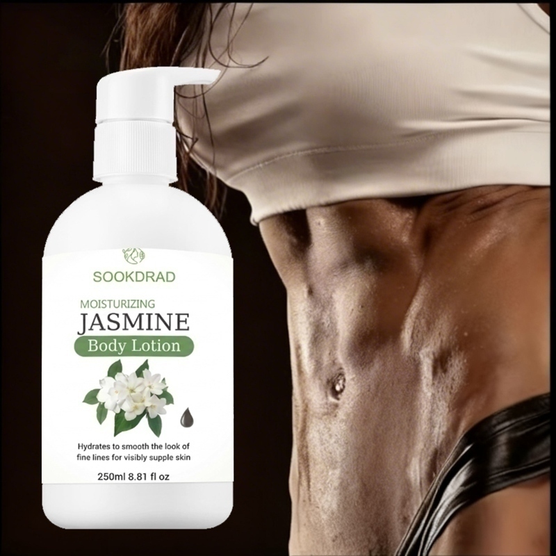 Loção Corporal Jasmim, 250ml, Hidratação Diária Para Todos os Tipos de Pele, Cuidado Completo Para a Pele Macia e