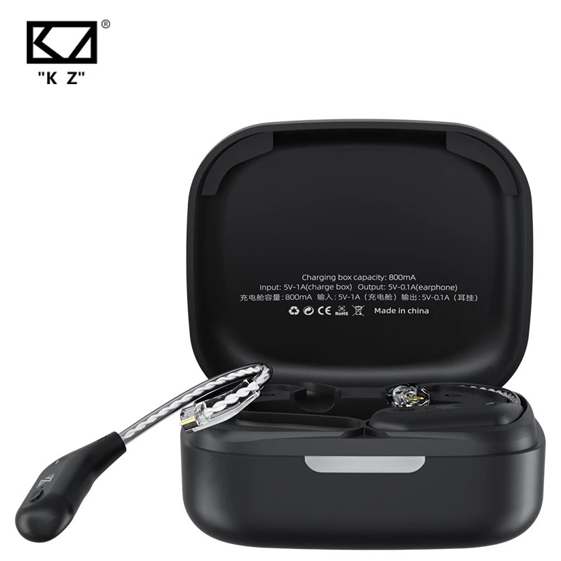 KZ AZ09 Adaptador De Fones De Ouvido Bluetooth 5.2 Sem Fio Pendurados Com Controle De Toque Cabo De Atualização HIFI Gan
