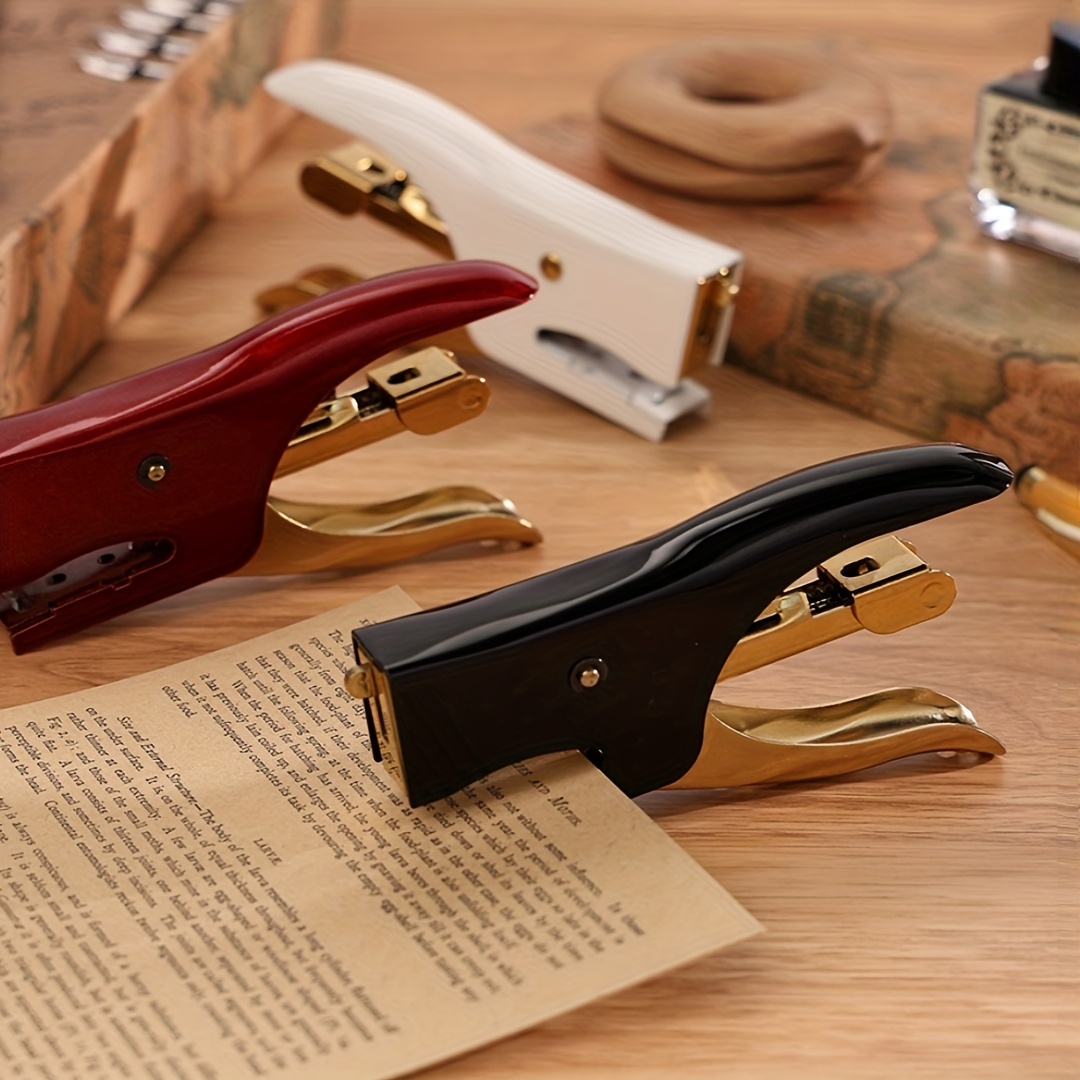 Grampeador Portátil De metal KW-triO 1 Peça-Ferramenta Multifuncional Para Encadernação De Papel De Papelaria Escritório