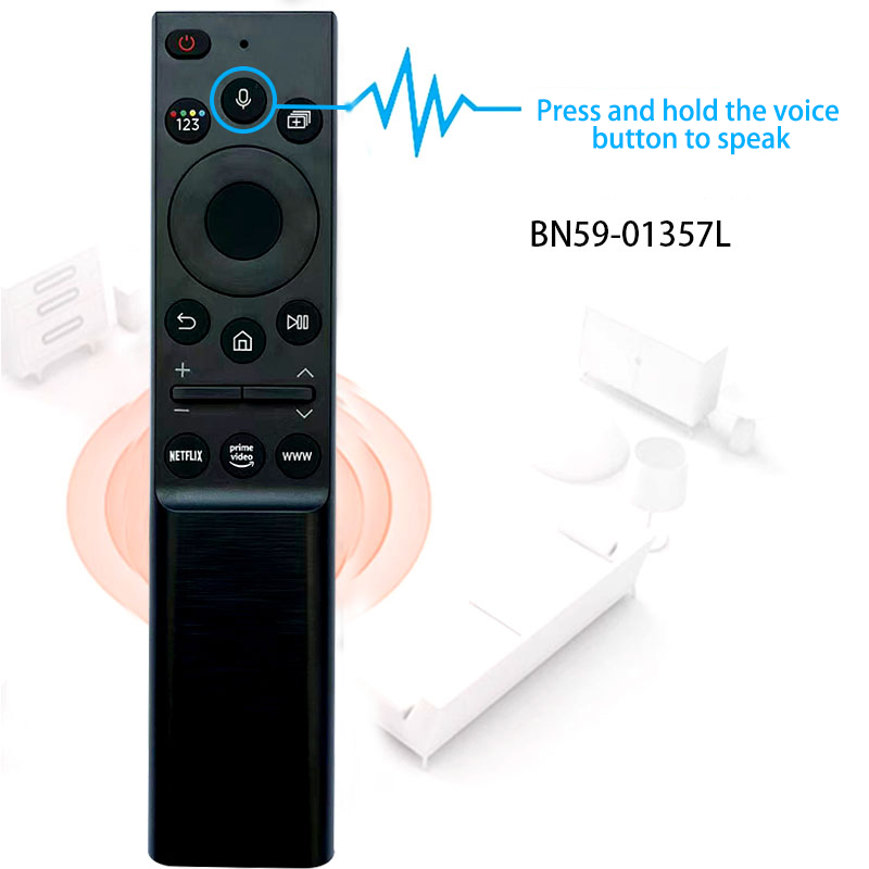 2025 Controle remoto fácil de usar para TV QLED Samsung, compatível com ar-condicionado e configuração simples