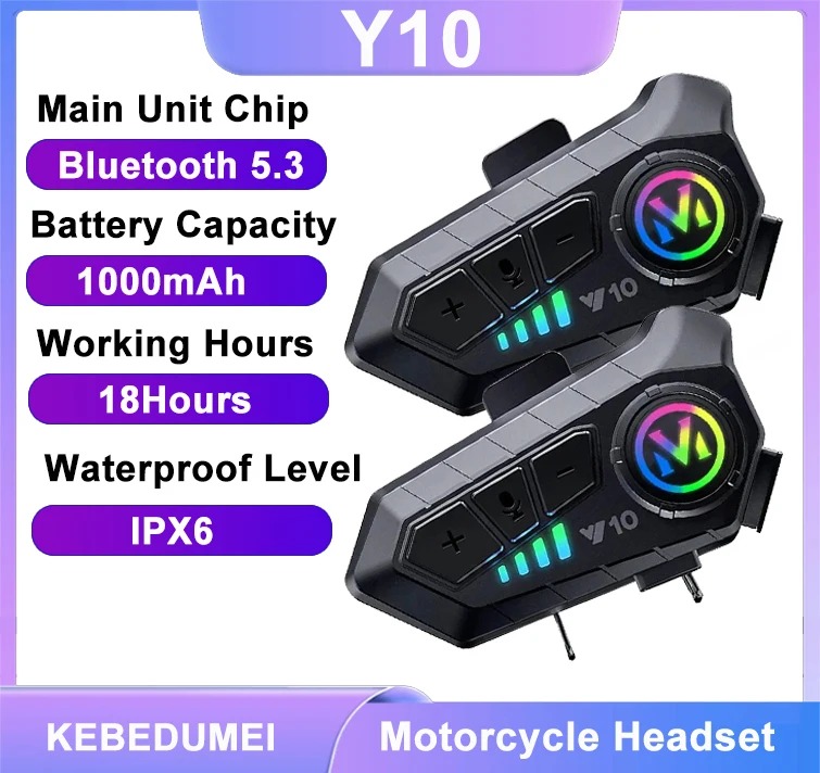 Intercomunicador De Capacete De Motocicleta Para Fone De Ouvido Bluetooth Infantil De Rosto Inteiro