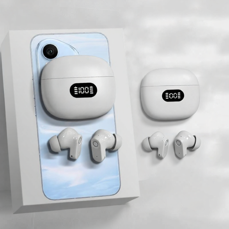 Fones de ouvido Bluetooth compatíveis TWS Fones de ouvido sem fio 5.3 à prova d'água com microfone e fones de ouvido