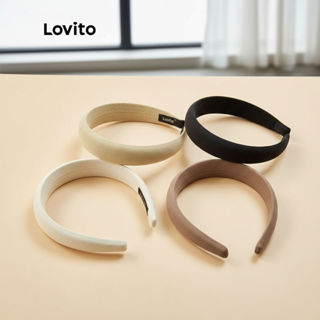 Lovito Faixas Largas para Cabelo Confortáveis e Casuais L17M374 (Caqui/Marrom Claro/Off Branco/Preto) em Oferta na Shopee