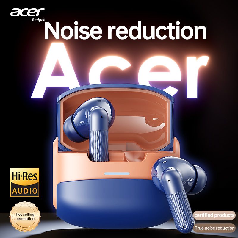  Fones de ouvido Acer OHR548, fones sem fio com clipe aberto, qualidade de som HiFi, fones de ouvido Bluetooth