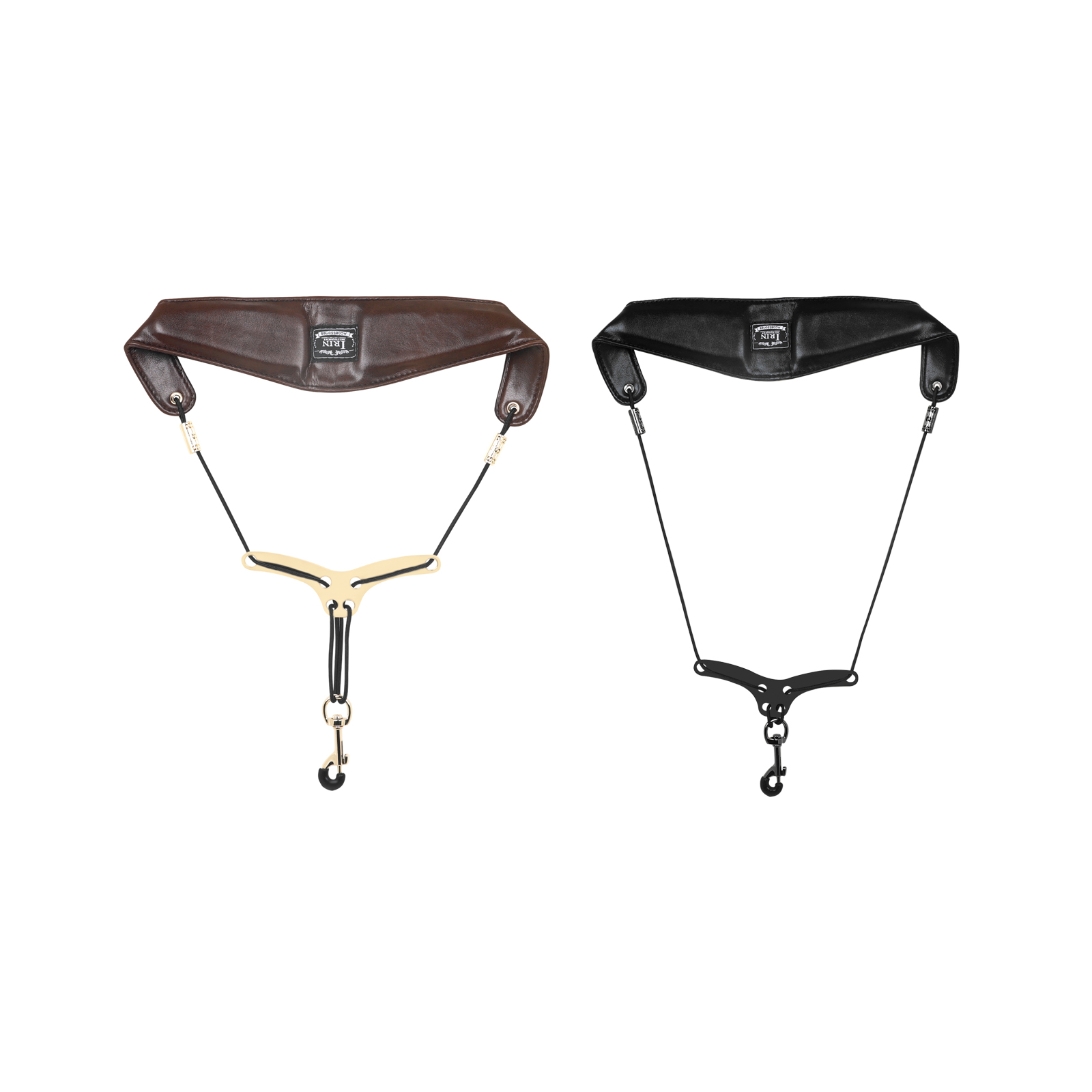 IRIN Alça de pescoço para saxofone, correia de couro almofadada, proteção suave para o pescoço, suporte para sax, cordão