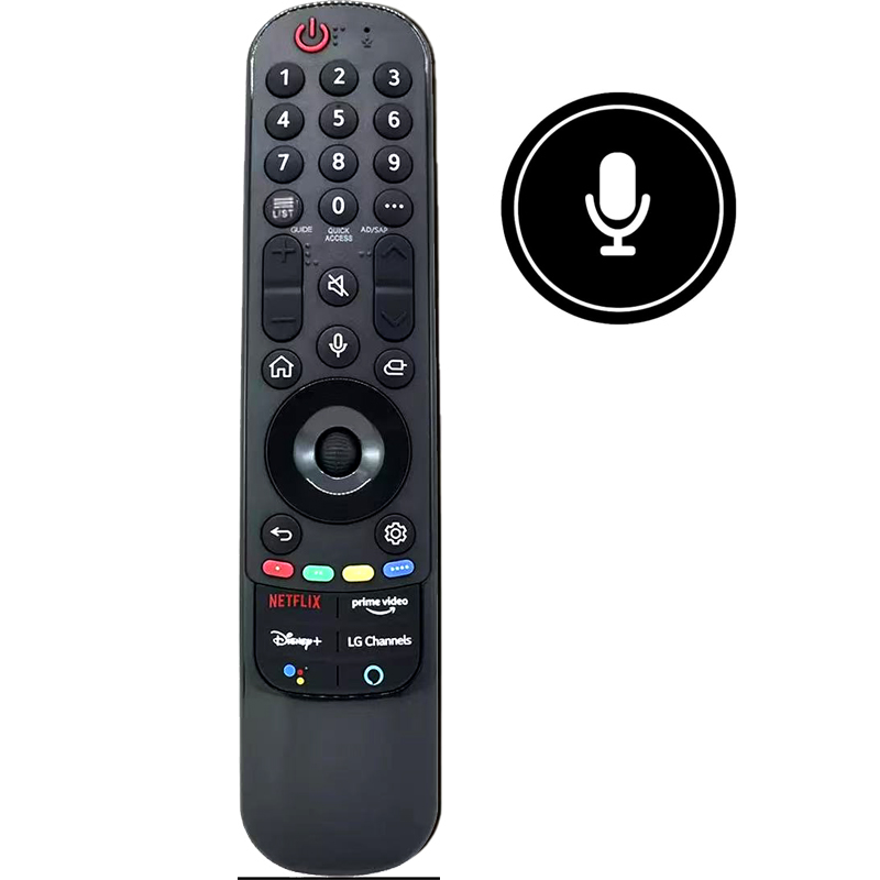 Controle Remoto de Voz para Smart TVs LG QNED OLED HDR 4K Modelos MR24GA MR24GN Magic Substituto Sem Fio com Microfone
