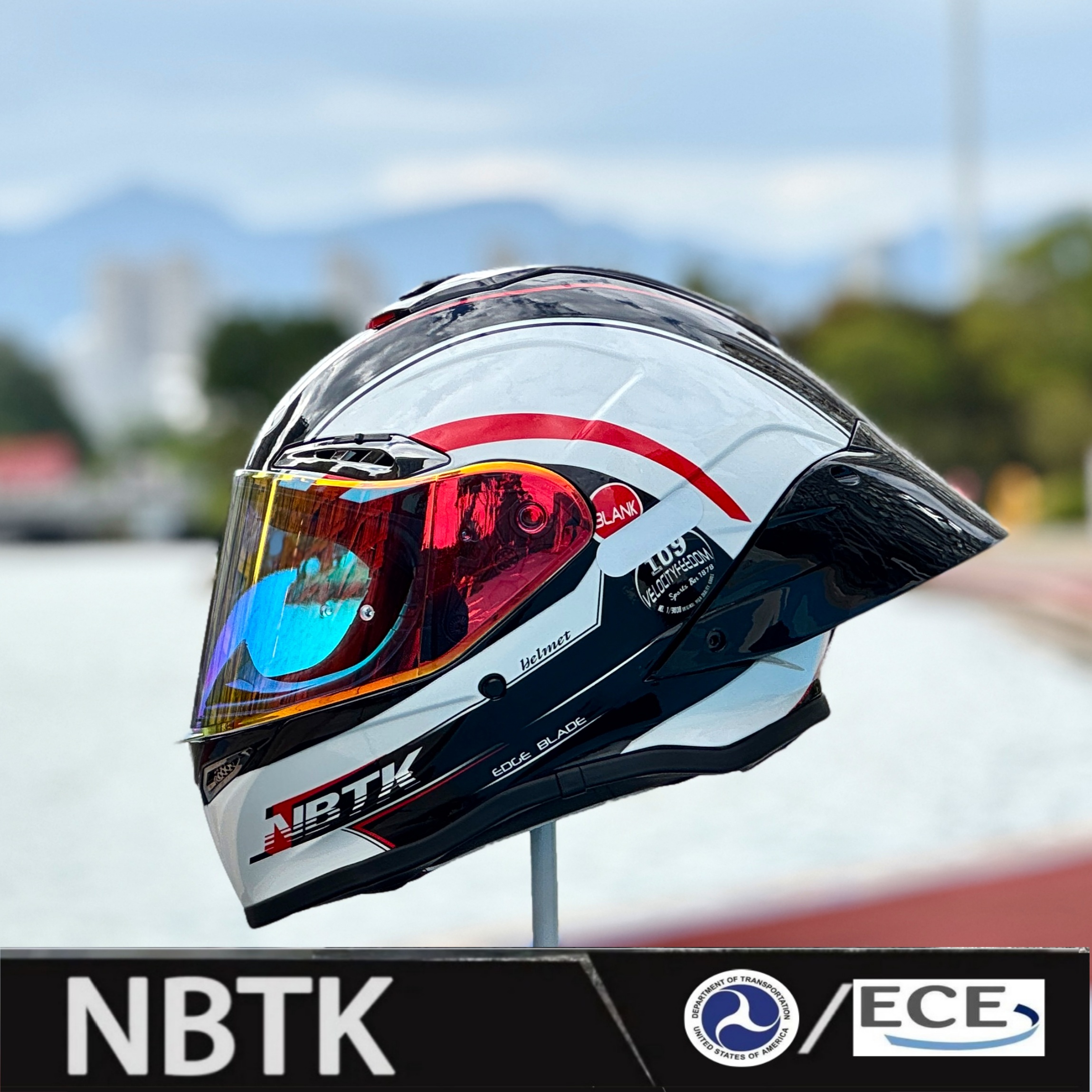 Capacete Face Full NBTK ECE DOT Edição De Montagem Automotiva Universal