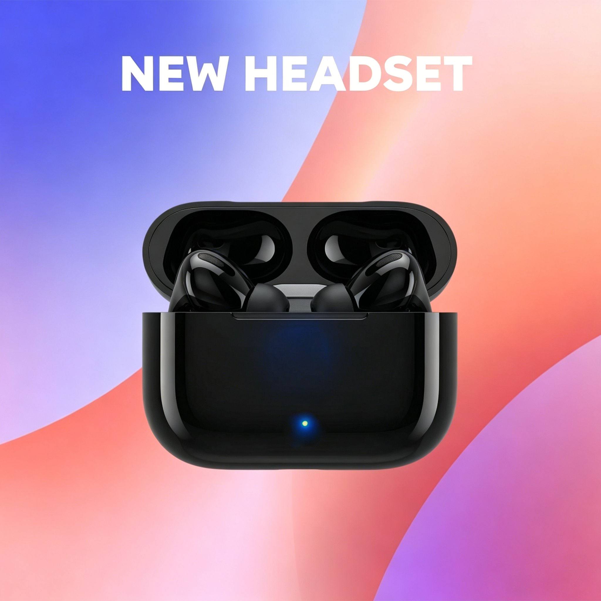 ANC Fones De Ouvido Sem Fio Mini Bluetooth 5.3 TWS Com Cancelamento De Ruído HiFi Estéreo Intra Auricular HD Chamada Par